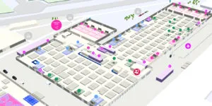 Schermata della mappa 3D del WMF 2026